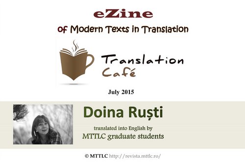 Manuscrisul fanariot la Translation Café - Doina Ruști